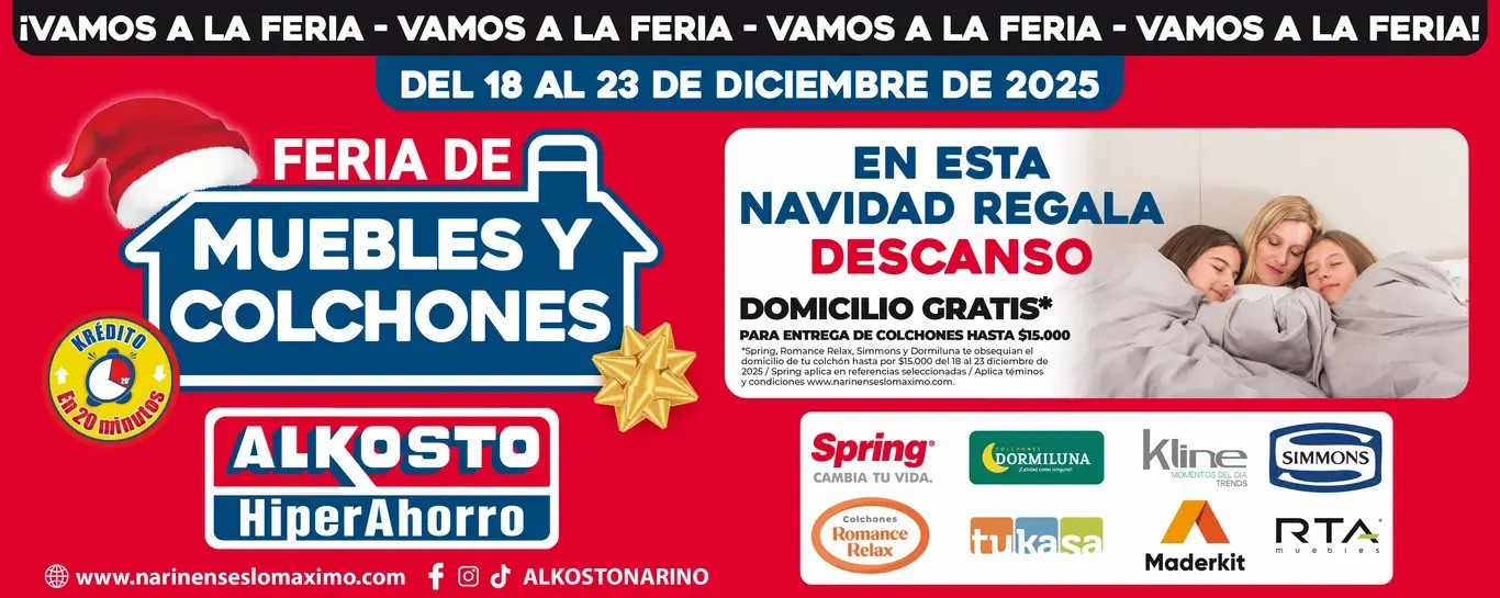 FERIA DE MUEBLES Y COLCHONES