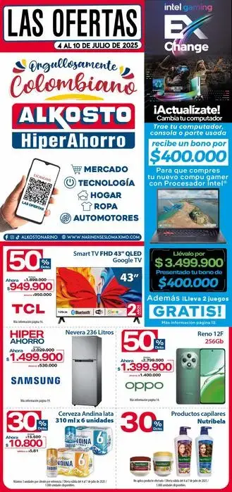 Alkosto Orgullosamente Colombiano 4 al 10 de julio