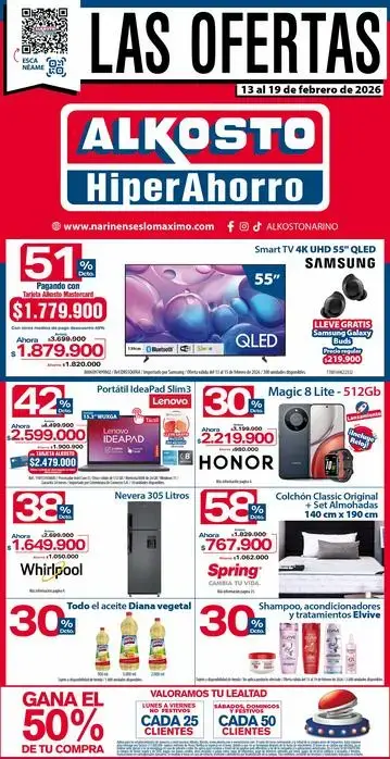 LA OFERTAS ALKOSTO DEL 13 AL 19 DE FEBRERO DE 2025