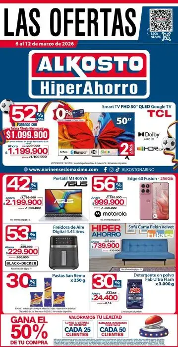 Ofertas Alkosto del  6 al 12 de marzo de 2026