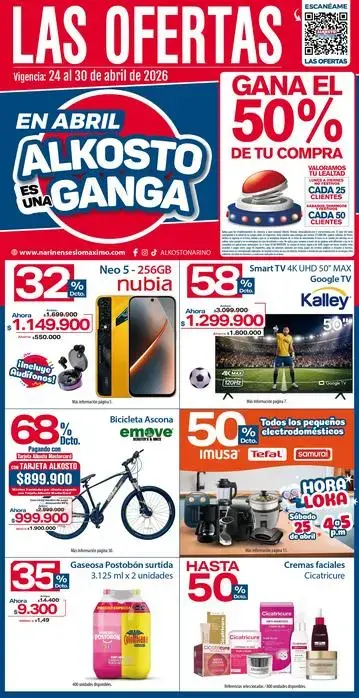 Abril es una ganga del 24 al 30 de abril de 2026