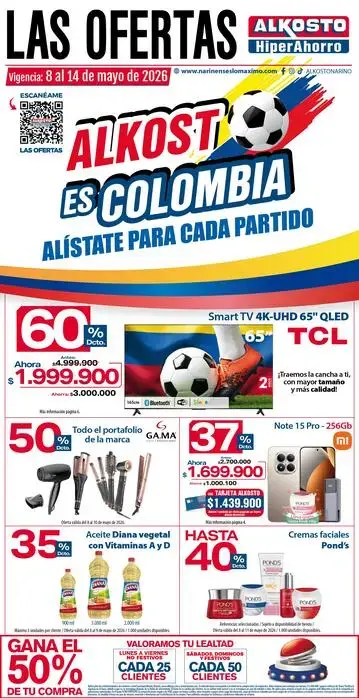 Alkosto es Colombia Ofertas del 8 al 14 de mayo de 2026