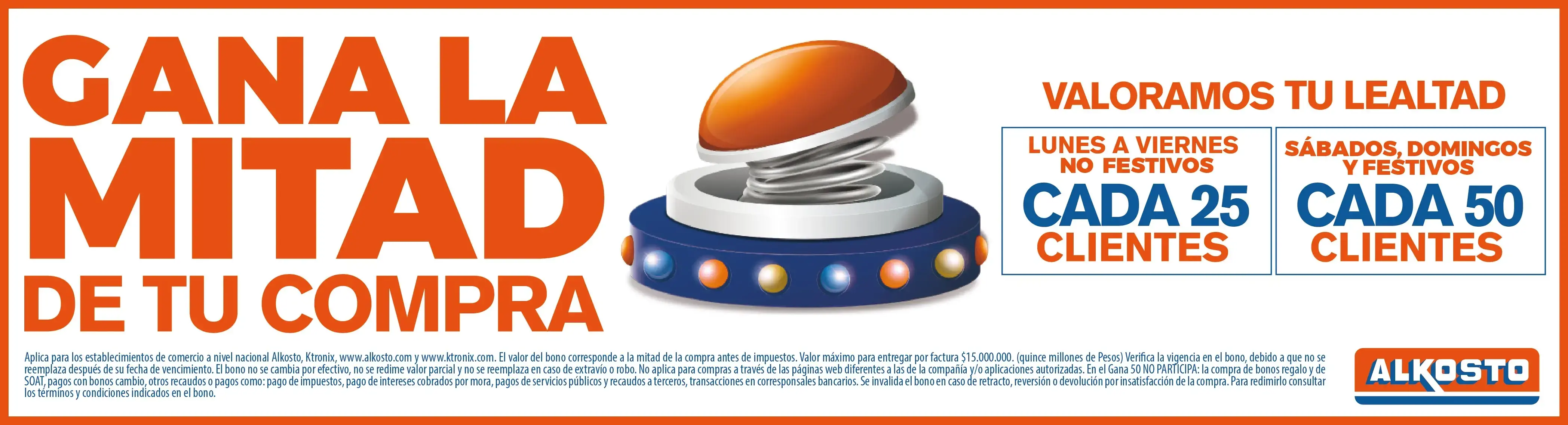 MITAD DE LA COMPRA