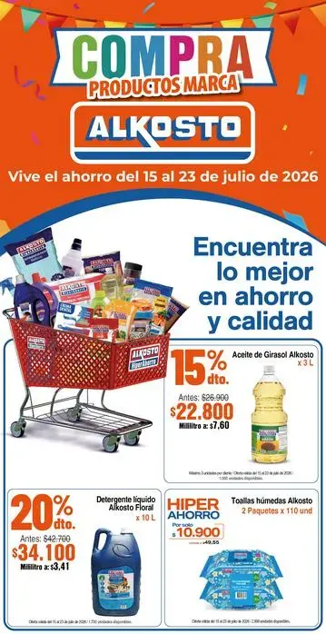 SEPARATA MARCA ALKOSTO 15 AL 23 DE JULIO 