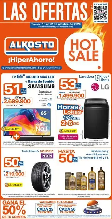 HOT SALE DEL 16 AL 22 DE OCTUBRE DE 2026